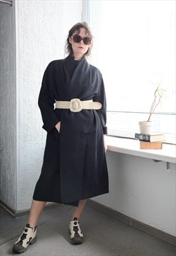 Vintage 70's Authentic Kimono Style Belted Coat
