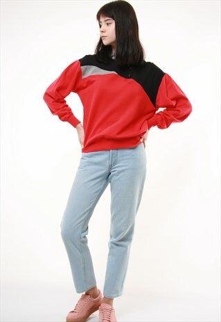 80S VINTAGE COLORBLOCK SWEATSHIRT SWEATS 446