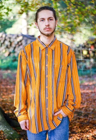 VINTAGE STRIPED CORDUROY SHIRT