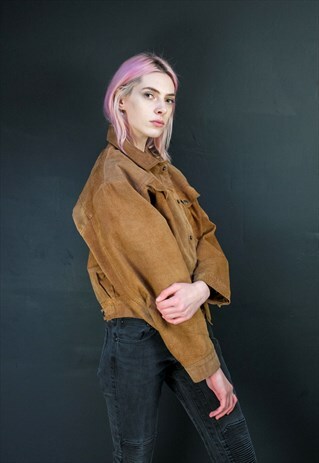 BROWN SUEDE JACKET
