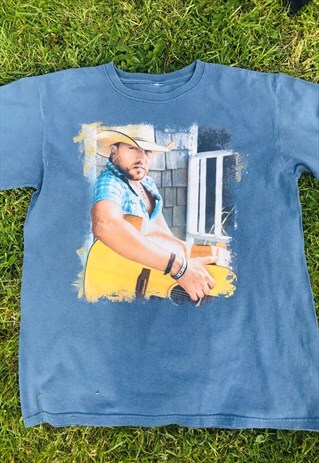 VINTAGE JASON ALDEAN AMERICAN COUNTRY SOFT CONCERT T-SHIRT