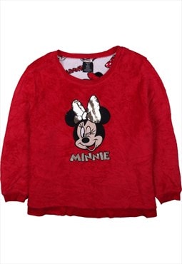 Vintage 90's Disney Fleece Jumper Minnie Mouse Crew Neck