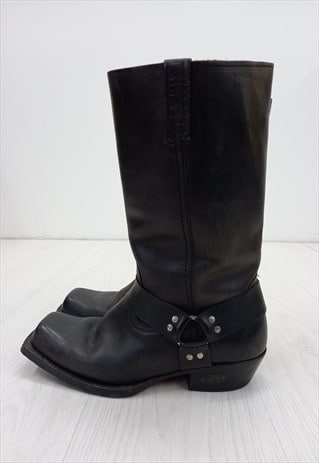 00s Loblan Motorcycle Boots Leather Black