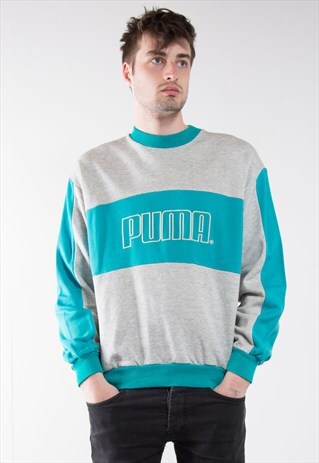 90'S PUMA COLOURBLOCK SWEATSHIRT JUMPER
