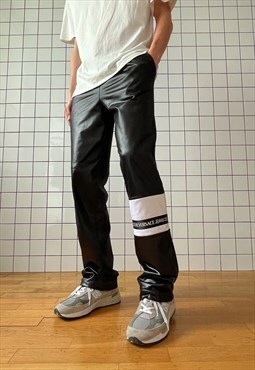 Vintage VERSACE Pants Track Trousers 90s Black