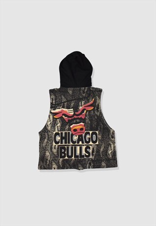 VINTAGE 90S CHICAGO BULLS NBA HOODED JERSEY