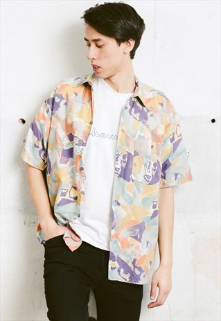 VINTAGE 90S ABSTRACT SHIRT