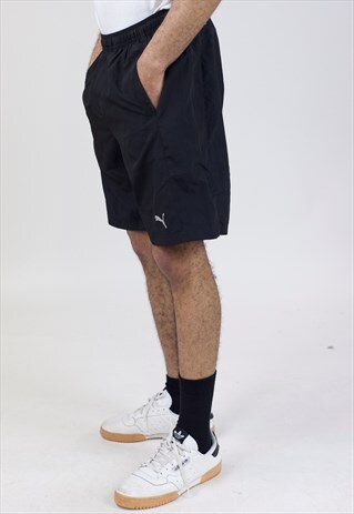 VINTAGE PUMA BLACK 90'S SPORT SHORTS