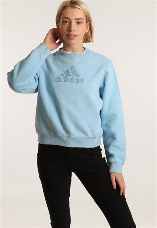 90S ADIDAS EMBROIDERED SPELLOUT SWEATSHIRT