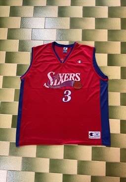 Vintage Philadelphia 76ers Sixers Iverson Swingman Jersey