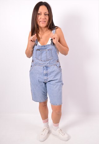 VINTAGE WRANGLER DENIM DUNGAREES BLUE