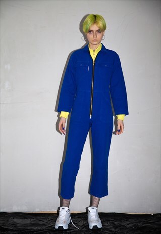 VINTAGE BLUE WORKWEAR BOILERSUIT. UNISEX