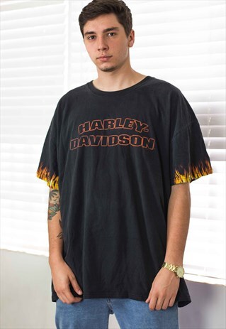 VINTAGE HARLEY DAVIDSON T-SHIRT LOGO 90S XXXL 11.4