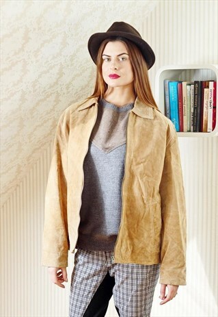 SAND COLOR VINTAGE JACKET