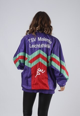 SHELL BOMBER JACKET PATTERNED ADIDAS OVERSIZED UK 16 (CK2Y)