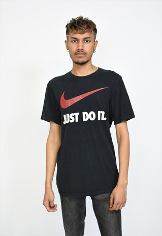 VINTAGE BLACK NIKE SWOOSH T-SHIRT