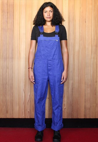 VINTAGE BLUE DENIM DUNGAREES