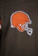 VINTAGE FOOTBALL HELMET SWEATSHIRT IN BROWN L