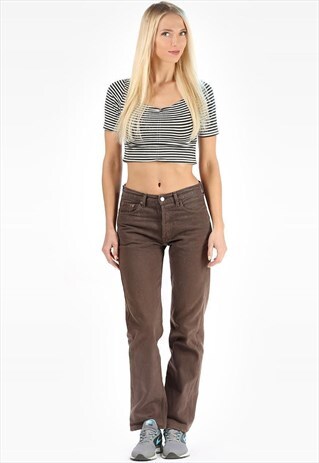 LEVIS JEANS 501 HIGH WAIST BUTTON FLY