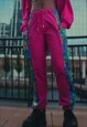 HANDMADE Y2K RAVER GRAPHIC PRINT TRACKSUIT BOTTOMS 