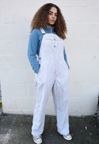 VINTAGE LEE CREAM DUNGAREES