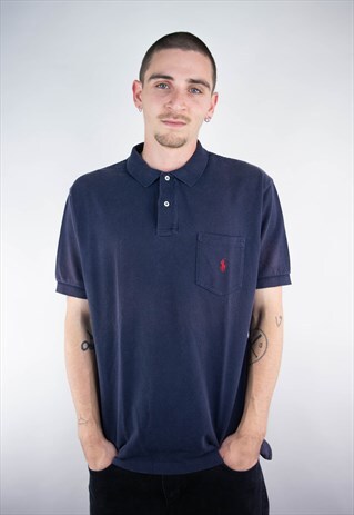 VINTAGE RALPH LAUREN BASIC CLASSIC POCKET POLO SHIRT