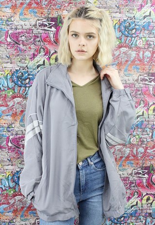 VINTAGE 90S SHELL JACKET / WIND BREAKER. UNISEX SPORTSWEAR.