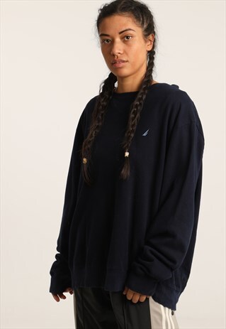VINTAGE NAUTICA EMBROIDERED LOGO SWEATSHIRT