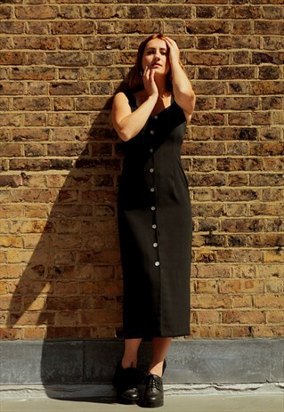 90'S BLACK DRESS