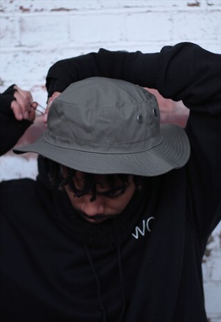 CAMO GREEN CARGO BUCKET HAT