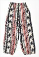VINTAGE YINEVRA TROUSERS CULLOTES CRZY PRINT MULTI