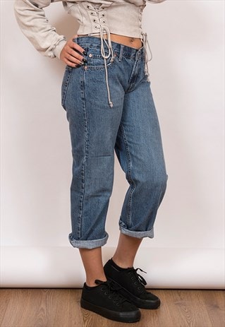 LEVI 550 LIGHT BLUE DENIM JEANS 30/26