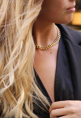 GOLD PLATED CHAIN NECKLACE