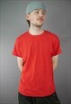 Vintage Blank T-Shirt in Red