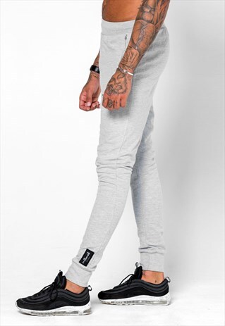 54 FLORAL SUPREME SLIM TRACKSUIT JOGGERS - GREY