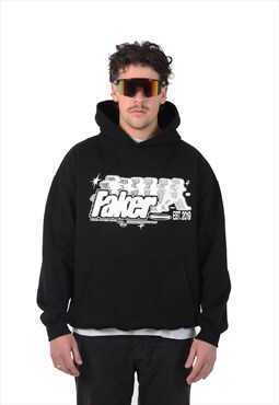 Faker Run Boxy Fit Hoodie - Black