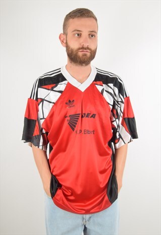 VINTAGE ADIDAS FOOTBALL SHIRT / JERSEY SIZE XL (1443)
