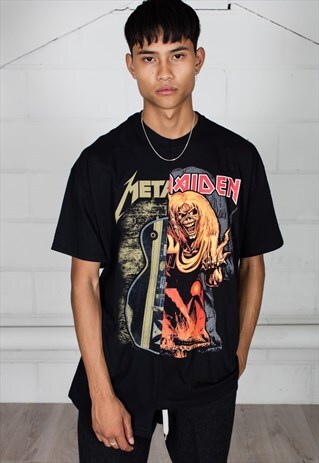 IRON MAIDEN METALLICA RECONSTRUCTED UNISEX T-SHIRT