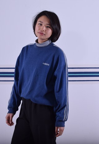 BLUE ADIDAS SWEATSHIRT