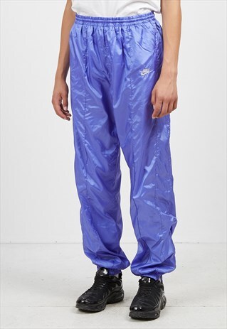 VINTAGE RETRO PURPLE NIKE TRACK BOTTOMS JOGGERS