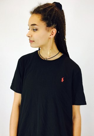 RALPH LAUREN WHITE EMBROIDERED T SHIRT