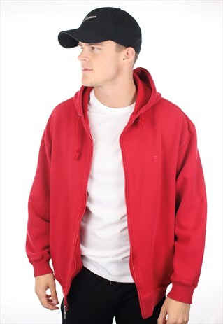VINTAGE FILA SMALL LOGO ZIP UP HOODIE