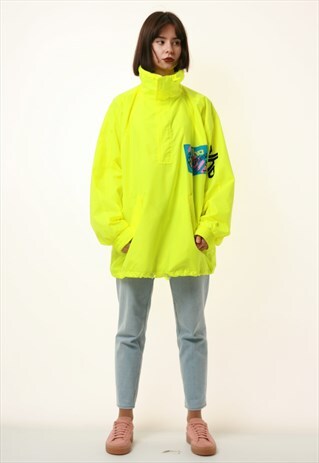 90S VINTAGE ELHO FREESTYLE SHELL 1/4 ZIP JACKET 16173