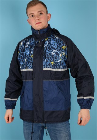 VINTAGE WINDBREAKER JACKET IN MULTICOLOUR NJ502B