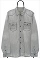 Vintage Garcia Jeans Grey Shirt Womens