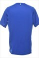 VINTAGE NIKE BLUE PRINTED SPORTS T-SHIRT - M