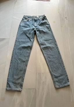Vintage CALVIN KLEIN Buggy Blue Jeans. Made in USA. Size 30.