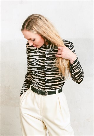 VINTAGE 90S LONG SLEEVE BUTTON DOWN BLOUSE
