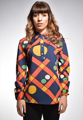 VINTAGE 90S ABSTRACT SHIRT