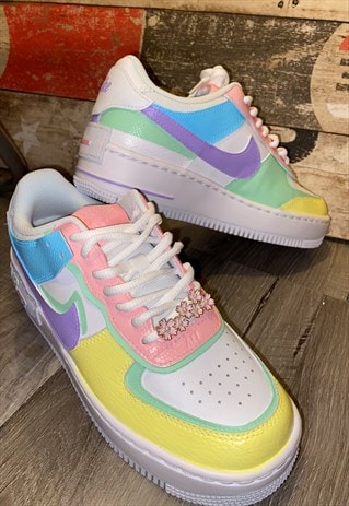 NIKE PANEL CUSTOM AIR FORCE 1 SHADOWS - PASTEL PARADISE